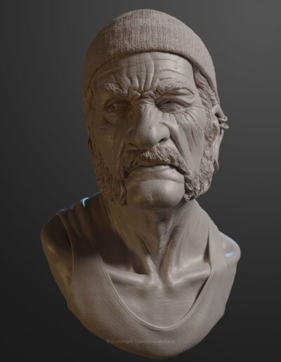 3D Sculpt of an Old Man